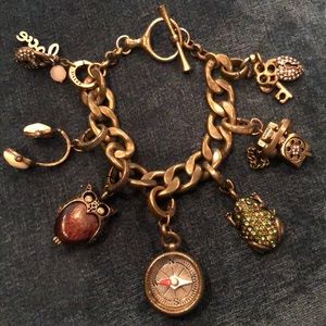 Fossil charm bracelet